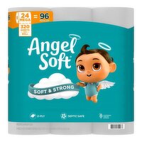 Angel Soft 2-Ply Mega Rolls Unscented Mega Rolls Bathroom Tissue - 24 Each